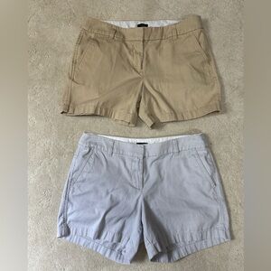 J. Crew Chino SET OF 2 Shorts Short Women Size 6